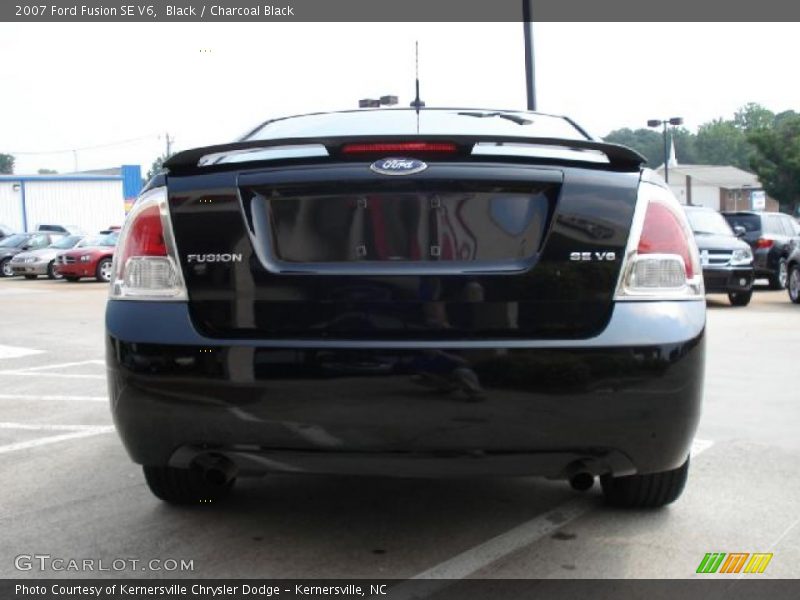 Black / Charcoal Black 2007 Ford Fusion SE V6