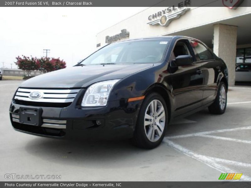 Black / Charcoal Black 2007 Ford Fusion SE V6