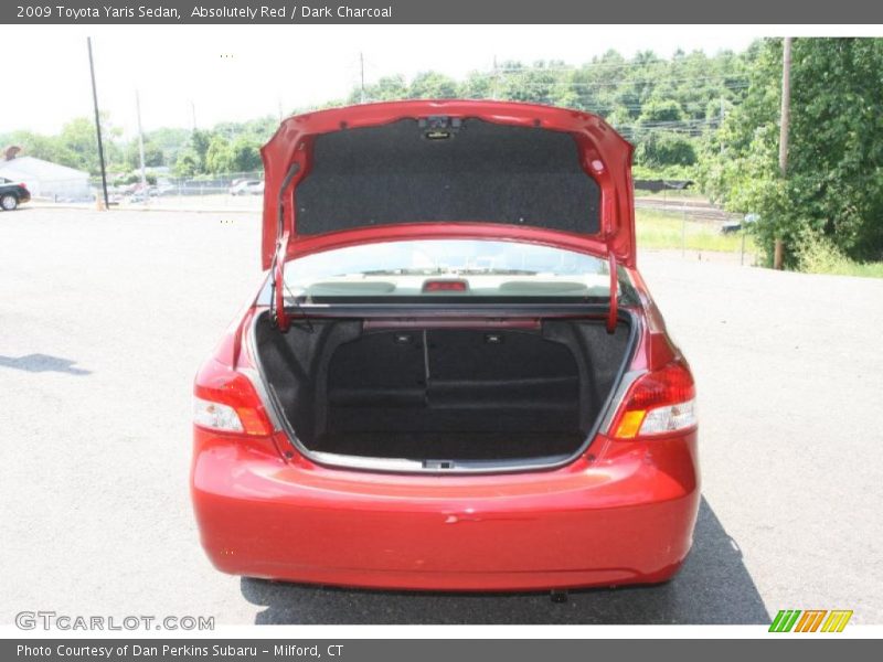 Absolutely Red / Dark Charcoal 2009 Toyota Yaris Sedan
