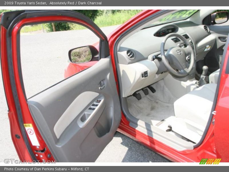 Absolutely Red / Dark Charcoal 2009 Toyota Yaris Sedan