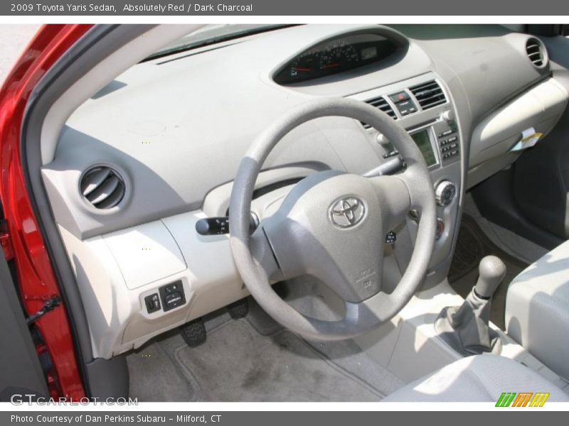 Absolutely Red / Dark Charcoal 2009 Toyota Yaris Sedan