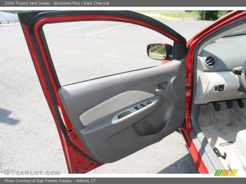 Absolutely Red / Dark Charcoal 2009 Toyota Yaris Sedan