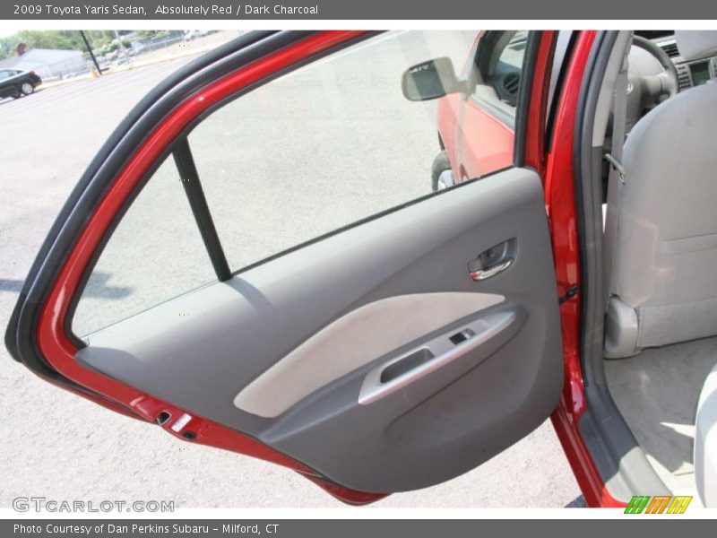 Absolutely Red / Dark Charcoal 2009 Toyota Yaris Sedan