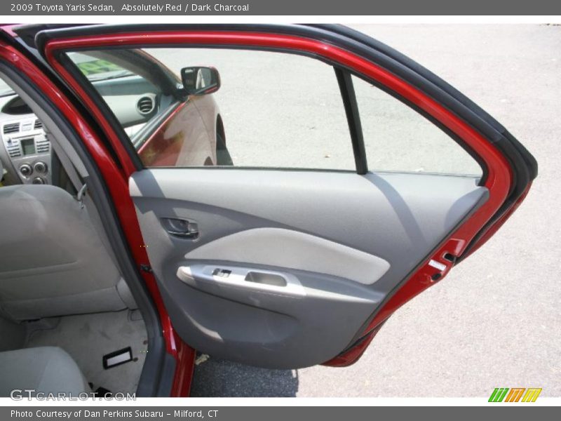 Absolutely Red / Dark Charcoal 2009 Toyota Yaris Sedan