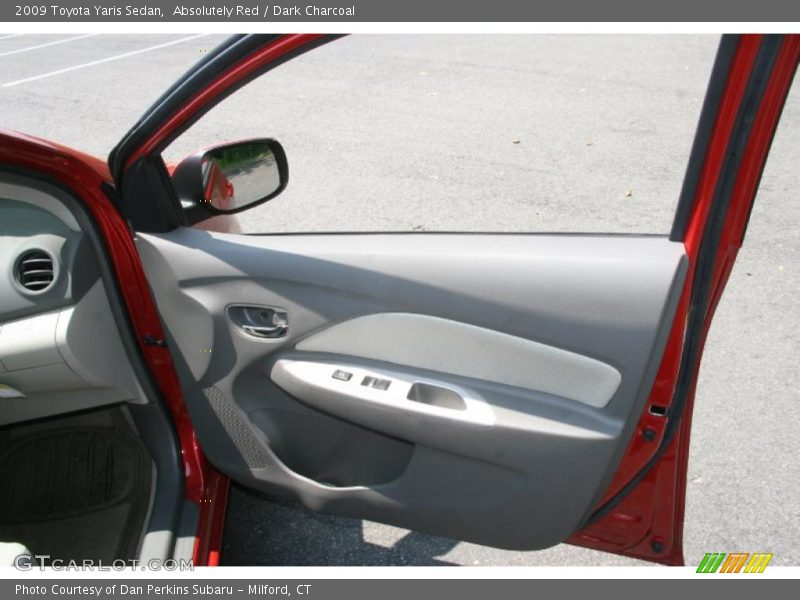Absolutely Red / Dark Charcoal 2009 Toyota Yaris Sedan