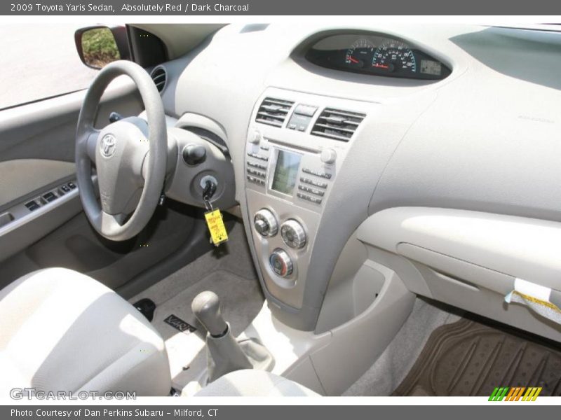 Absolutely Red / Dark Charcoal 2009 Toyota Yaris Sedan