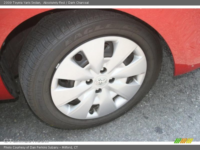Absolutely Red / Dark Charcoal 2009 Toyota Yaris Sedan