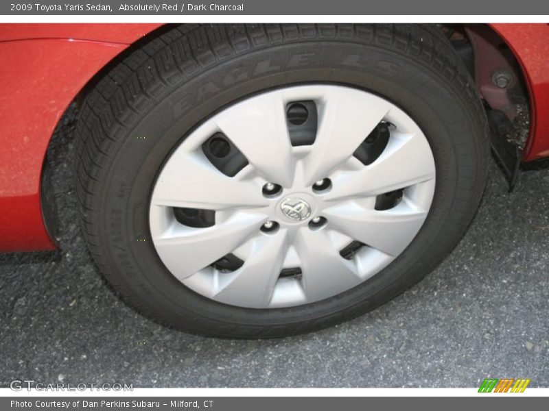 Absolutely Red / Dark Charcoal 2009 Toyota Yaris Sedan