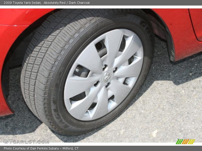 Absolutely Red / Dark Charcoal 2009 Toyota Yaris Sedan