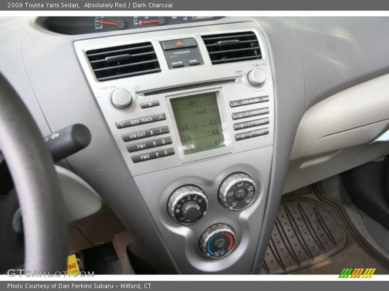 Absolutely Red / Dark Charcoal 2009 Toyota Yaris Sedan