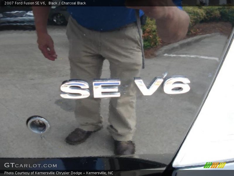 Black / Charcoal Black 2007 Ford Fusion SE V6