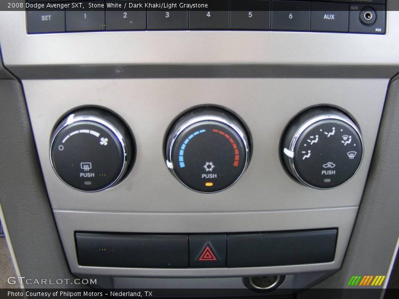 Stone White / Dark Khaki/Light Graystone 2008 Dodge Avenger SXT