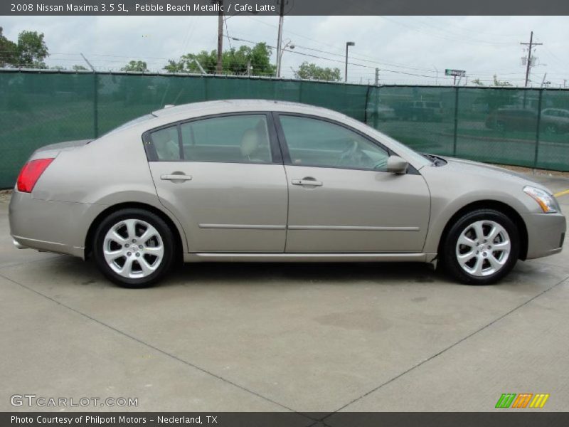 Pebble Beach Metallic / Cafe Latte 2008 Nissan Maxima 3.5 SL