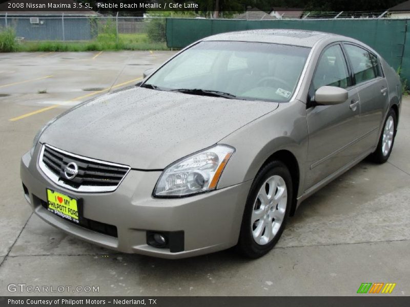 Pebble Beach Metallic / Cafe Latte 2008 Nissan Maxima 3.5 SL