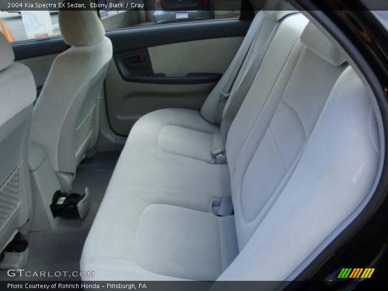 Ebony Black / Gray 2004 Kia Spectra EX Sedan
