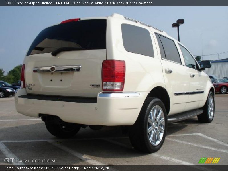 Cool Vanilla White / Dark Khaki/Light Graystone 2007 Chrysler Aspen Limited HEMI 4WD