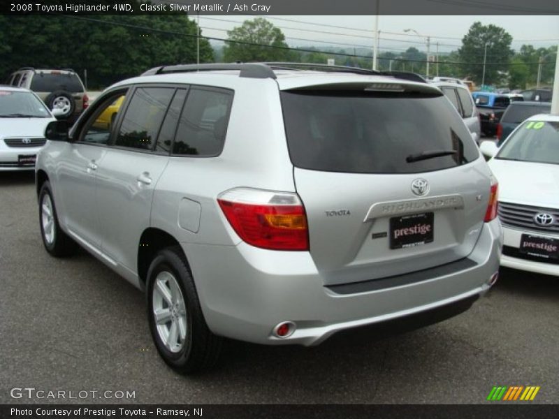 Classic Silver Metallic / Ash Gray 2008 Toyota Highlander 4WD