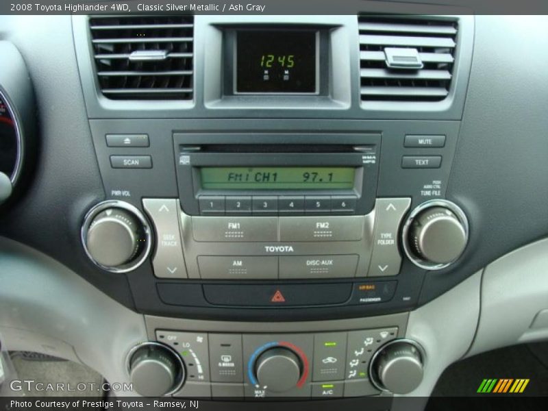Classic Silver Metallic / Ash Gray 2008 Toyota Highlander 4WD