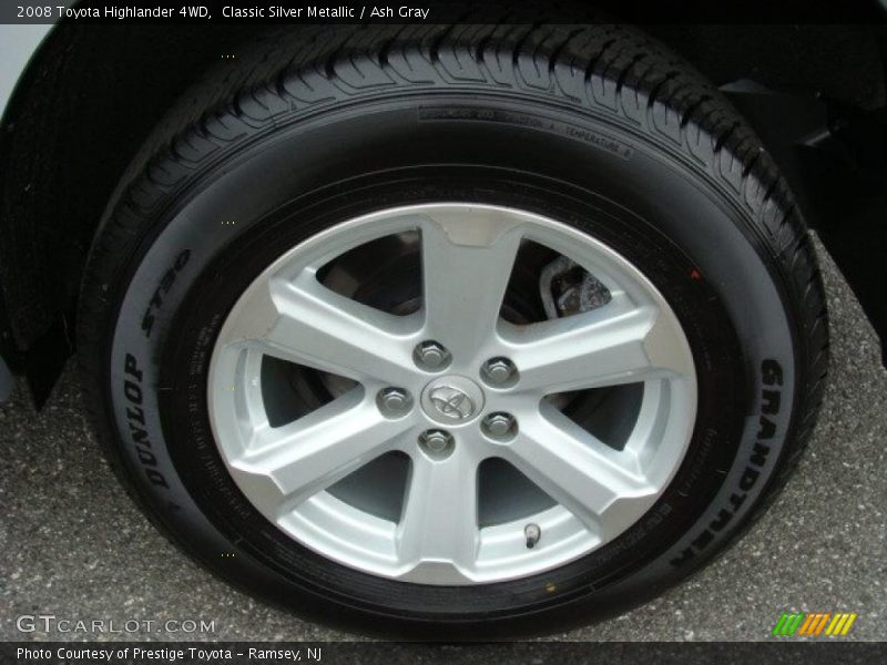 Classic Silver Metallic / Ash Gray 2008 Toyota Highlander 4WD