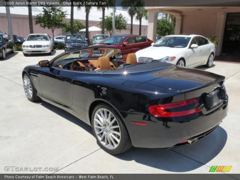 Onyx Black / Sahara Tan 2008 Aston Martin DB9 Volante