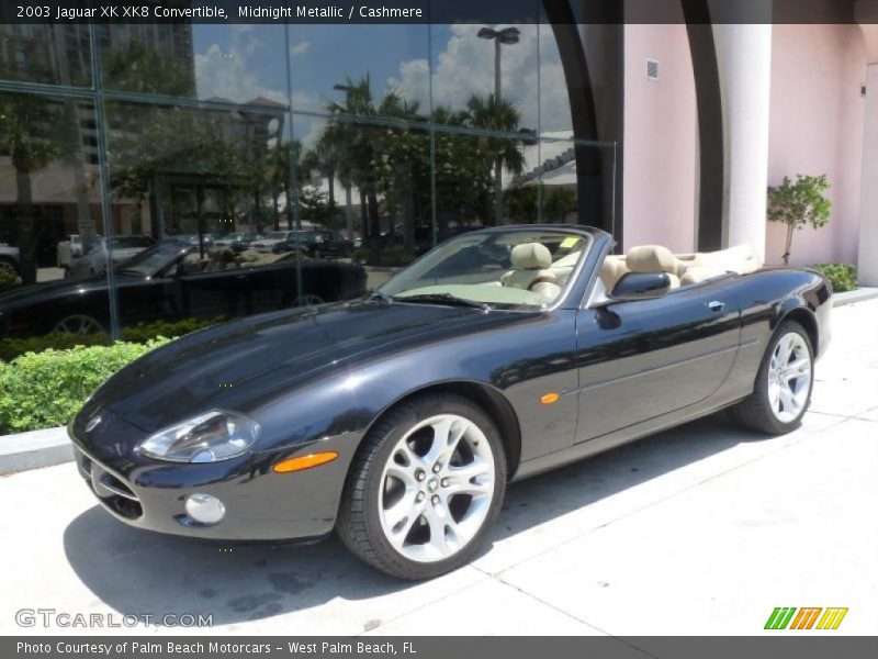 Midnight Metallic / Cashmere 2003 Jaguar XK XK8 Convertible