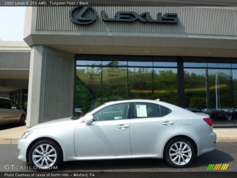 Tungsten Pearl / Black 2007 Lexus IS 250 AWD