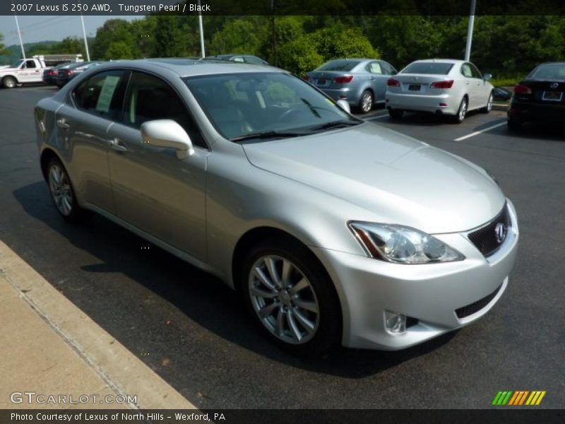 Tungsten Pearl / Black 2007 Lexus IS 250 AWD