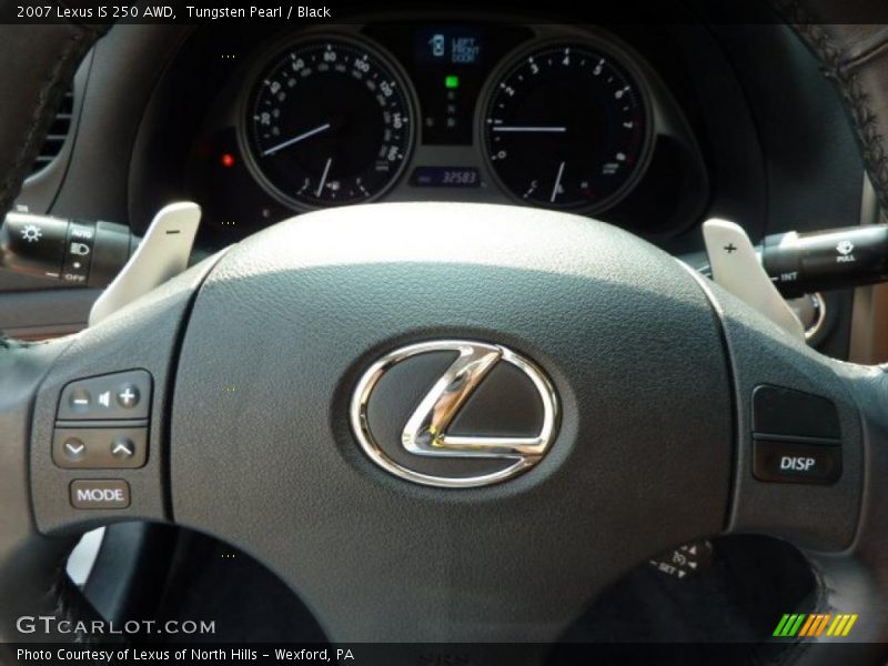 Tungsten Pearl / Black 2007 Lexus IS 250 AWD