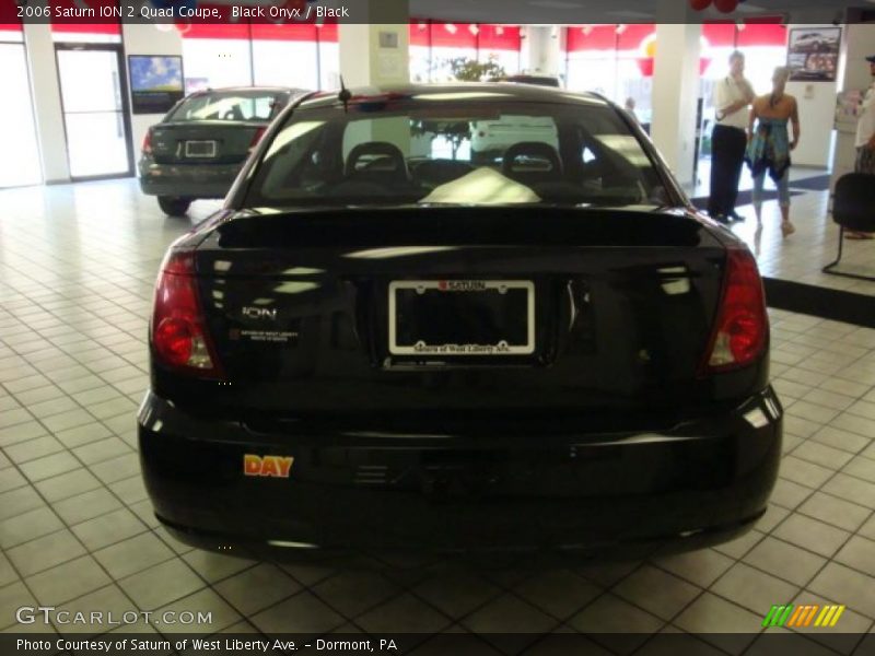 Black Onyx / Black 2006 Saturn ION 2 Quad Coupe