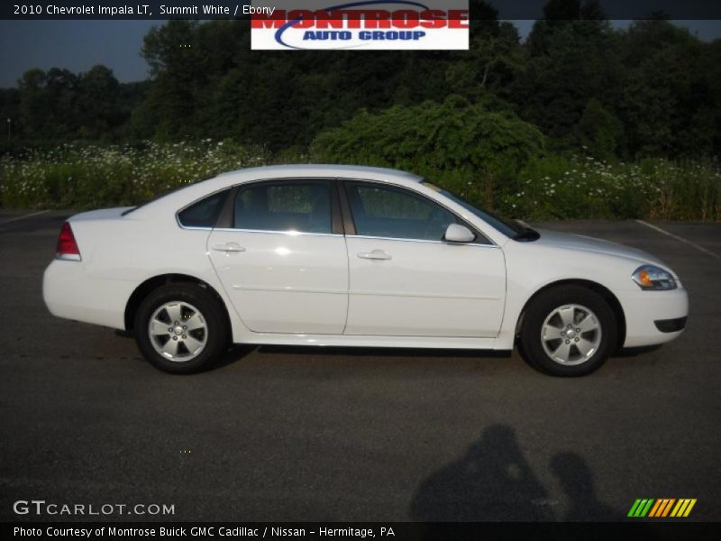 Summit White / Ebony 2010 Chevrolet Impala LT