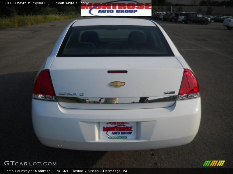 Summit White / Ebony 2010 Chevrolet Impala LT