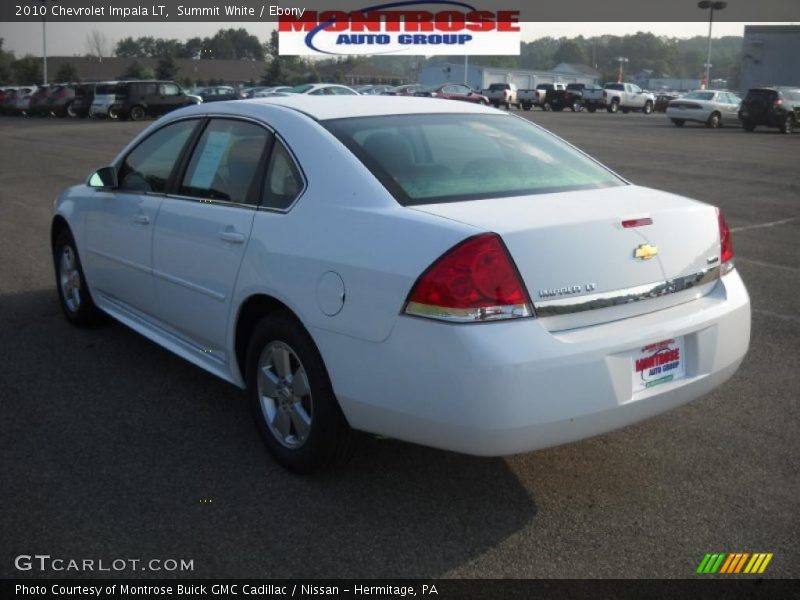 Summit White / Ebony 2010 Chevrolet Impala LT