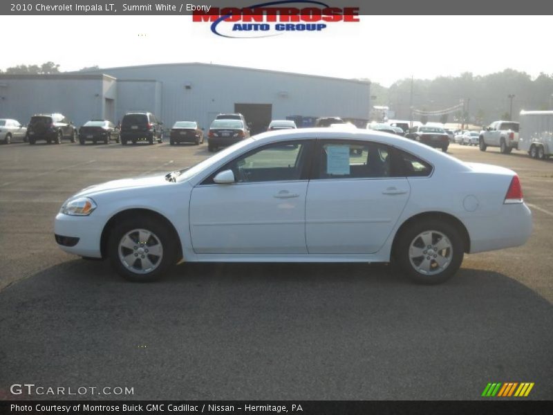 Summit White / Ebony 2010 Chevrolet Impala LT