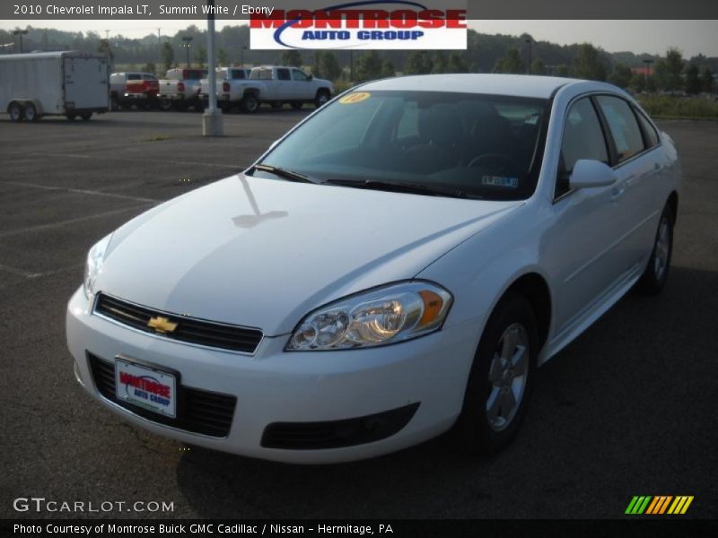Summit White / Ebony 2010 Chevrolet Impala LT
