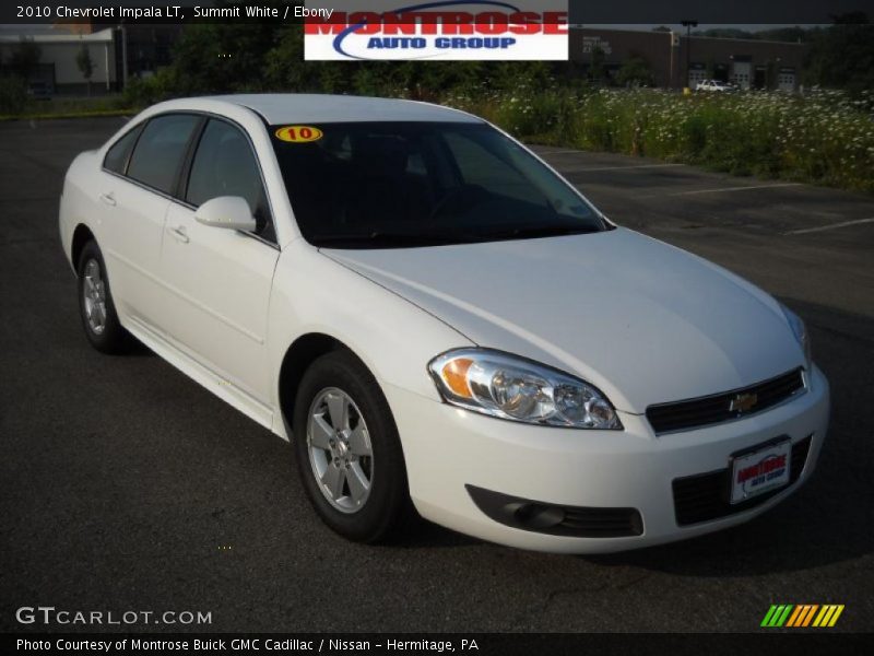Summit White / Ebony 2010 Chevrolet Impala LT