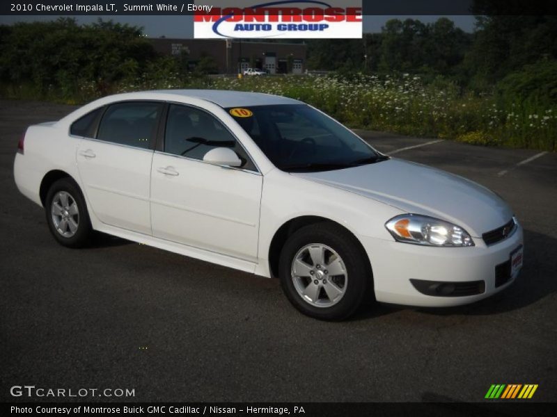 Summit White / Ebony 2010 Chevrolet Impala LT