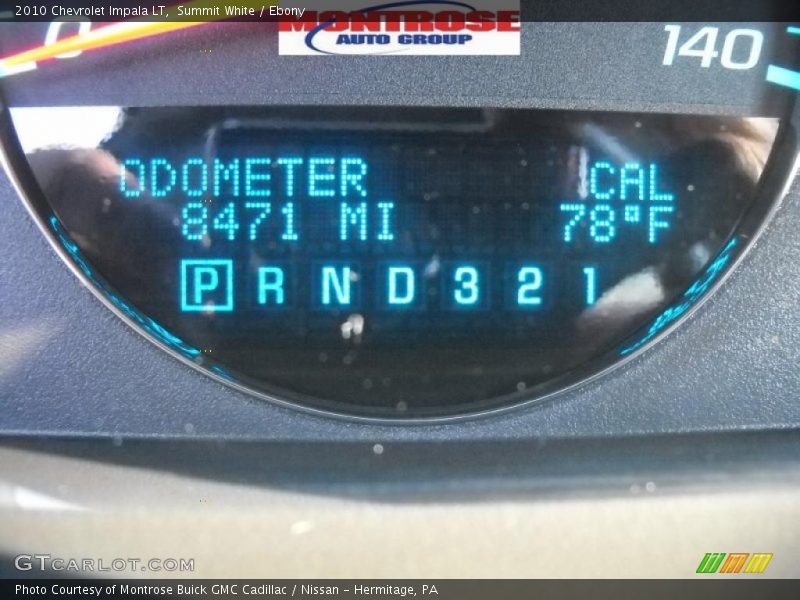 Summit White / Ebony 2010 Chevrolet Impala LT
