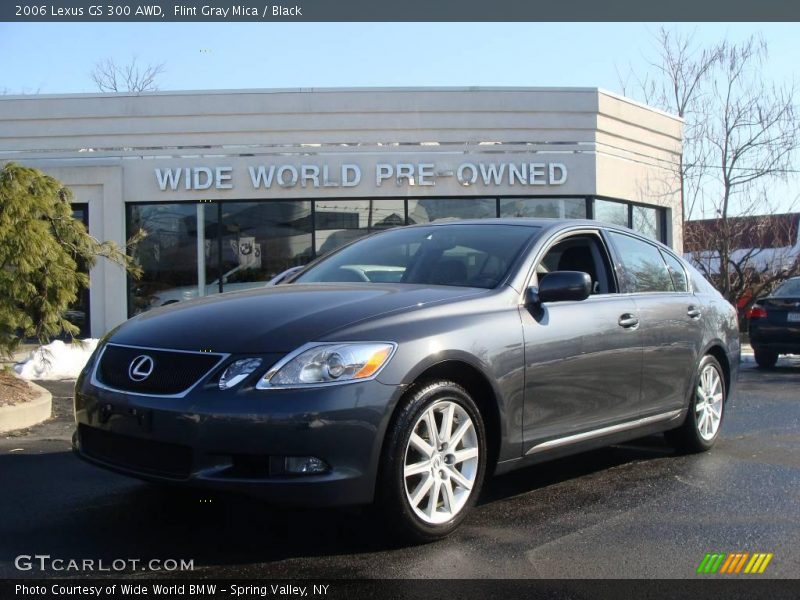 Flint Gray Mica / Black 2006 Lexus GS 300 AWD
