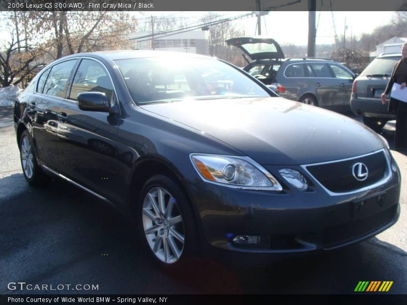 Flint Gray Mica / Black 2006 Lexus GS 300 AWD