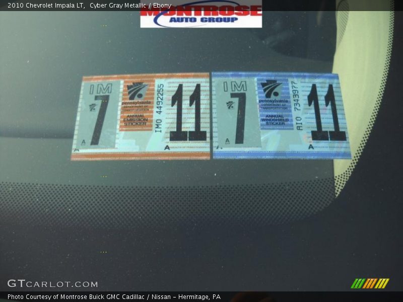 Cyber Gray Metallic / Ebony 2010 Chevrolet Impala LT