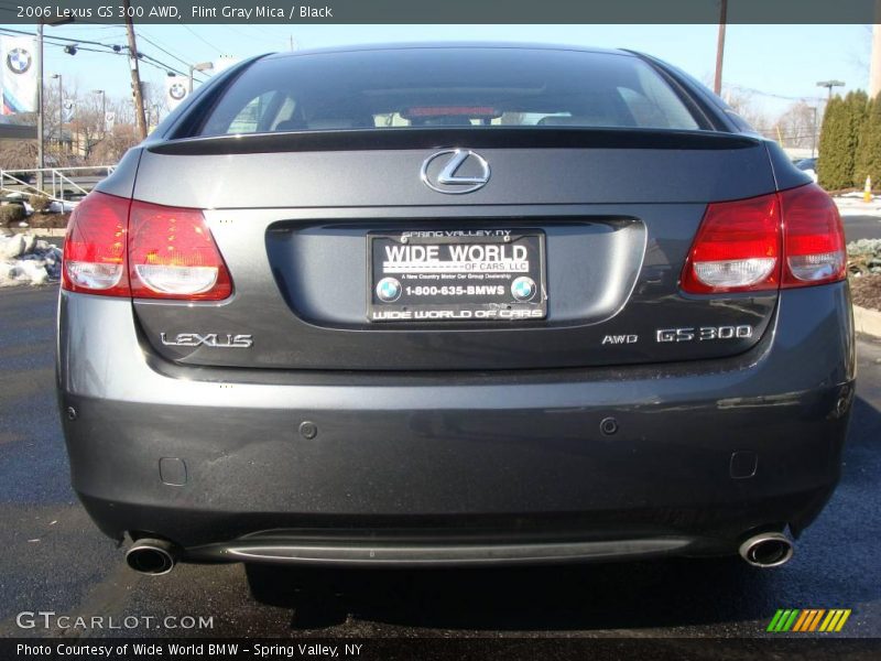 Flint Gray Mica / Black 2006 Lexus GS 300 AWD