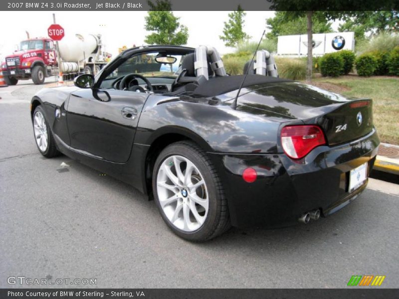 Jet Black / Black 2007 BMW Z4 3.0i Roadster