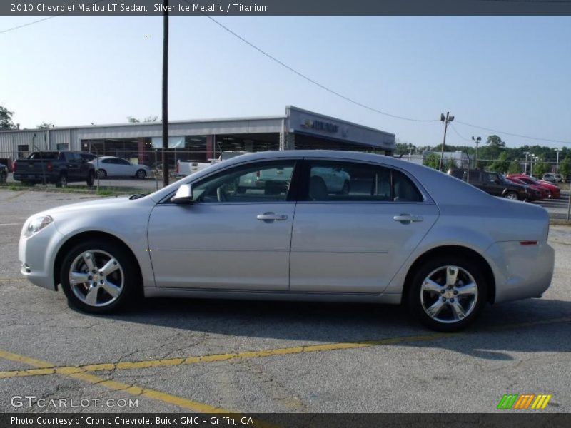 Silver Ice Metallic / Titanium 2010 Chevrolet Malibu LT Sedan