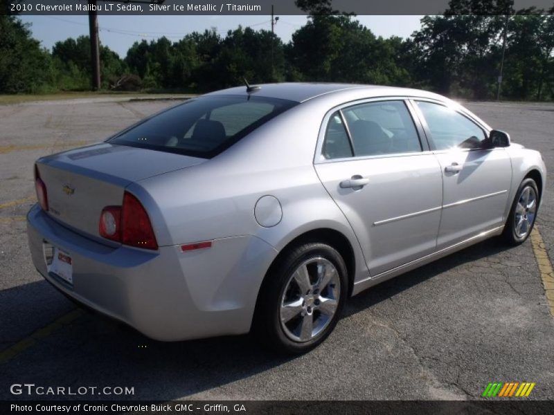 Silver Ice Metallic / Titanium 2010 Chevrolet Malibu LT Sedan