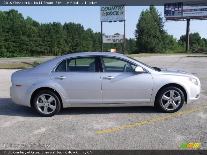 Silver Ice Metallic / Titanium 2010 Chevrolet Malibu LT Sedan