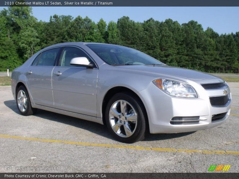 Silver Ice Metallic / Titanium 2010 Chevrolet Malibu LT Sedan