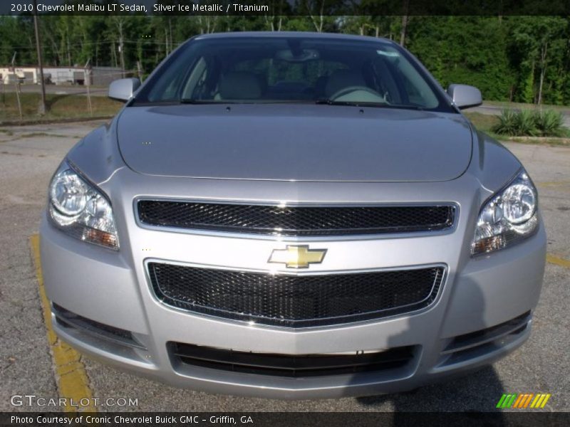Silver Ice Metallic / Titanium 2010 Chevrolet Malibu LT Sedan