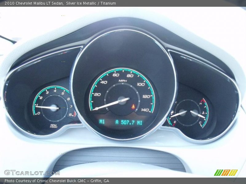 Silver Ice Metallic / Titanium 2010 Chevrolet Malibu LT Sedan