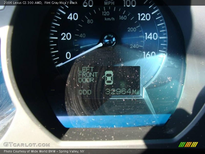 Flint Gray Mica / Black 2006 Lexus GS 300 AWD