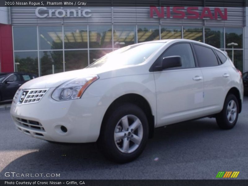Phantom White / Gray 2010 Nissan Rogue S